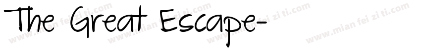 The Great Escape字体转换